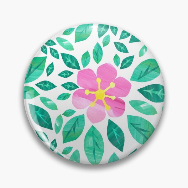 Artikelvorschau, Rosa und gelbes Blumenmuster entworfen und verkauft von Katbydesign.
