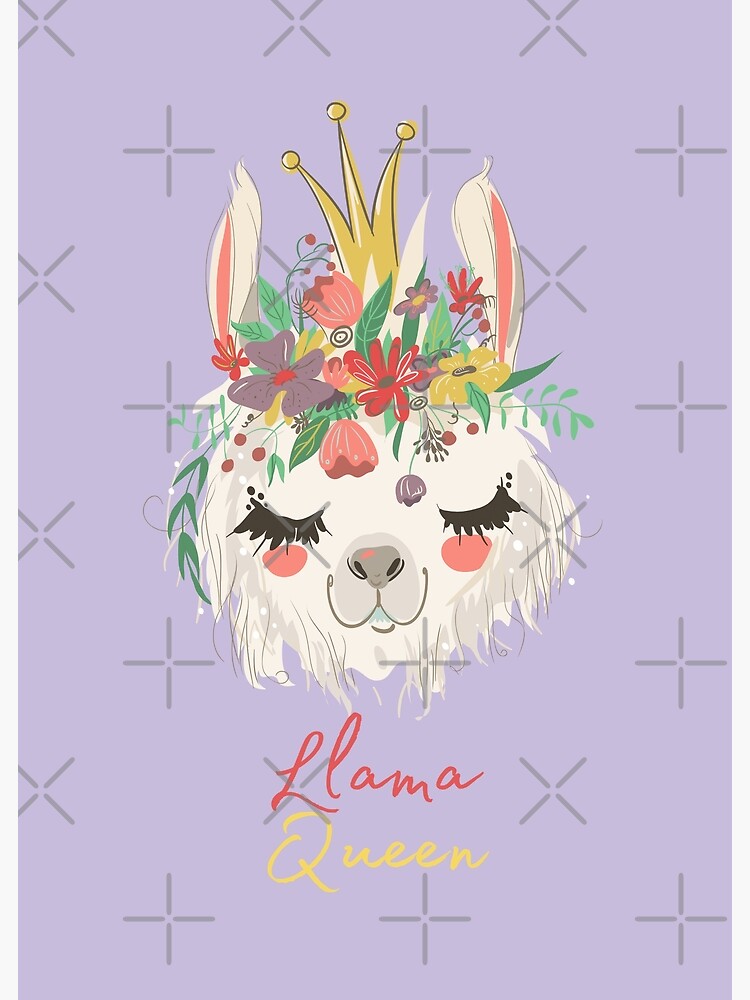 Discover Llama Queen Premium Matte Vertical Poster