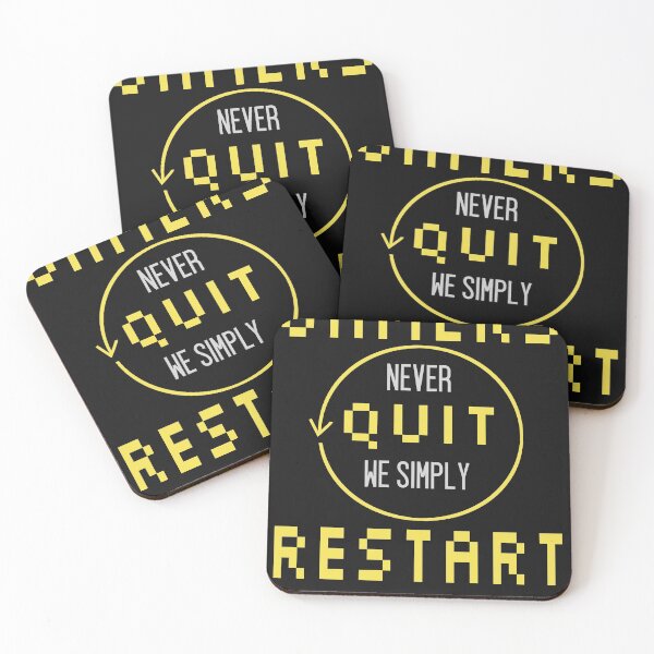 Item preview, Funny Gaming T-shirt- Gamers never quit we simply restart designed and sold by FunnyDSN.