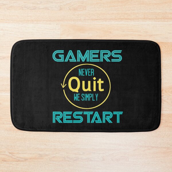 Item preview,  Gamers never quit we simply restart - Funny Gaming T-shirt designed and sold by FunnyDSN.