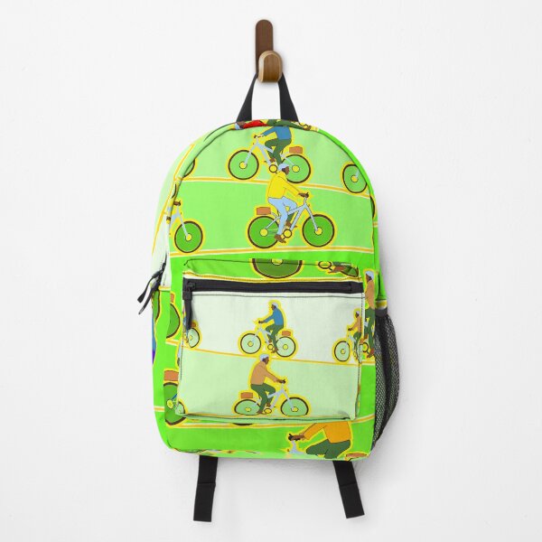 Item preview, Bike Riders Ascending (Green) designed and sold by artfulnotebook.