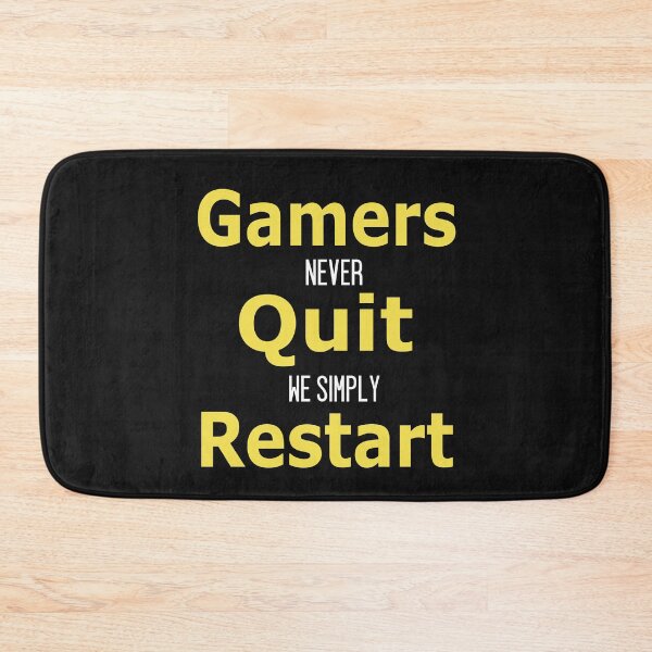 Item preview,   Gamers never quit we simply restart - Funny Gamer T-shirt designed and sold by FunnyDSN.