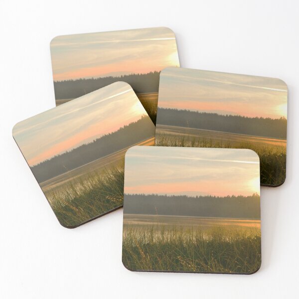 Item preview, Yellow sunset on a lake designed and sold by Misschemical.