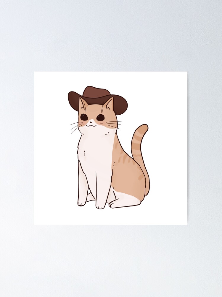 matching cat cowboys Sticker for Sale by Lauren G