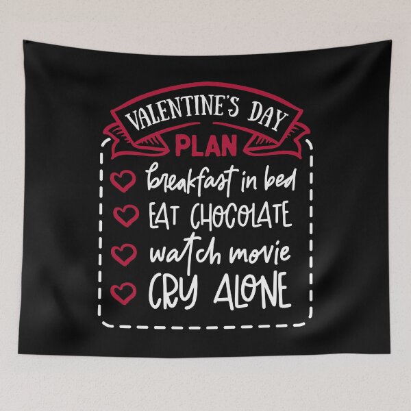 Item preview, anti valentines day single to do list plan tshirt gift designed and sold by Raeolus.