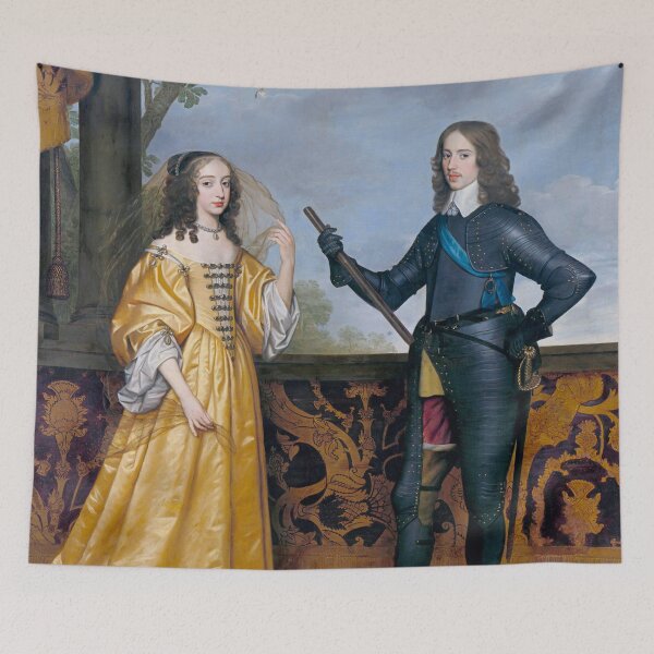Item preview, Willem II, Prince of Orange, and his wife Maria Stuart - Gerard van Honthorst designed and sold by brushandframes.