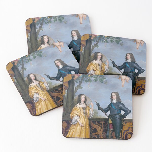 Item preview, Willem II, Prince of Orange, and his wife Maria Stuart - Gerard van Honthorst designed and sold by brushandframes.