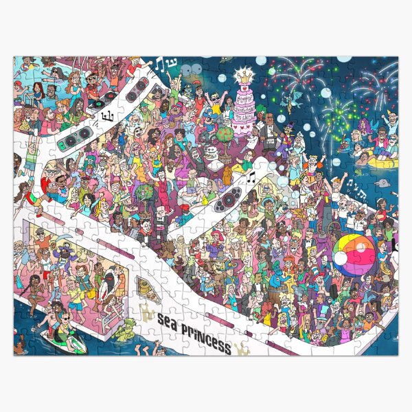 Vista previa del artículo con la obra «Yate de fiesta de sirena», diseñado y vendido por Chuck Whelon.
