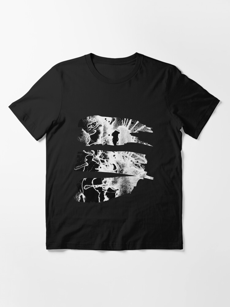 bleach splatter black shirt