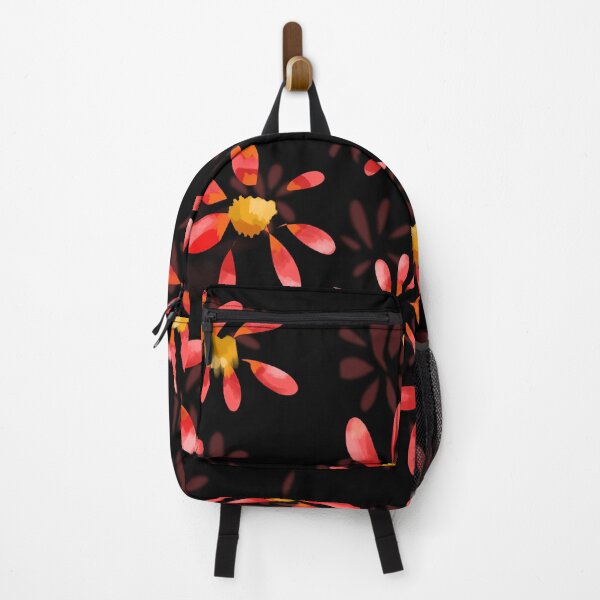 Item preview, Red herberas on black background designed and sold by tagvi.