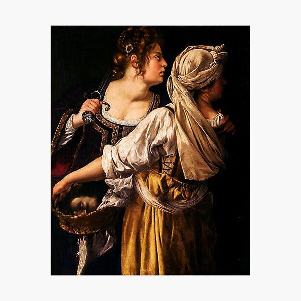 Judith and Her Servant - Artemisia Gentileschi Photographic Print
