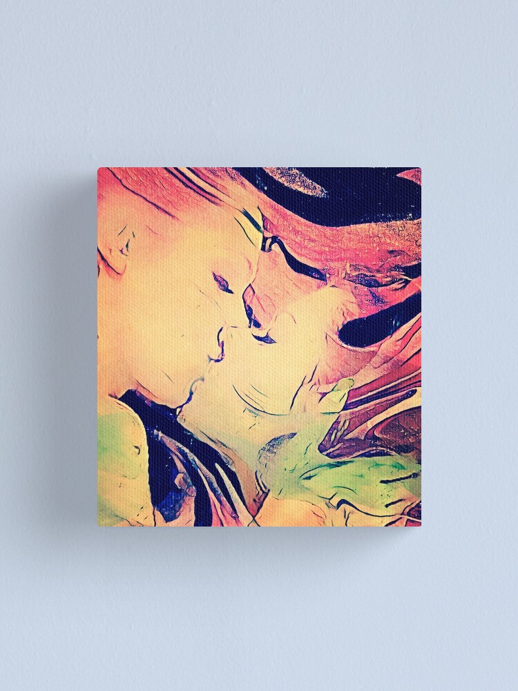 Alternate view of Abstract Kiss Canvas Print