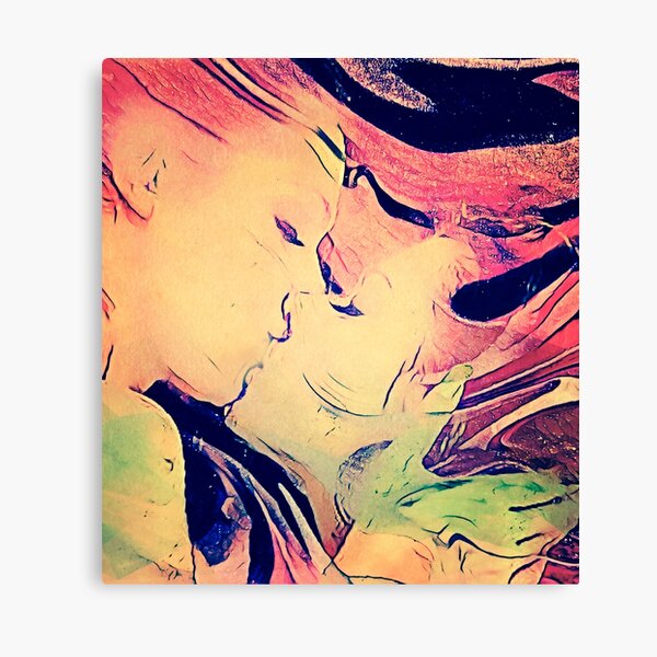 Abstract Kiss Canvas Print
