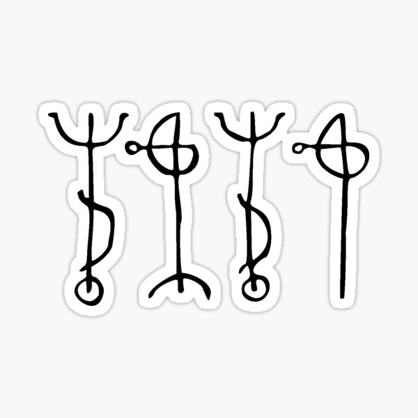 Pegatinas Simbolos Magicos Redbubble