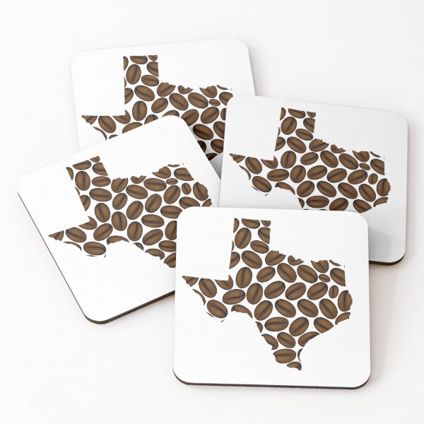 Item preview, Texas -  map of coffee bean designed and sold by Danler.