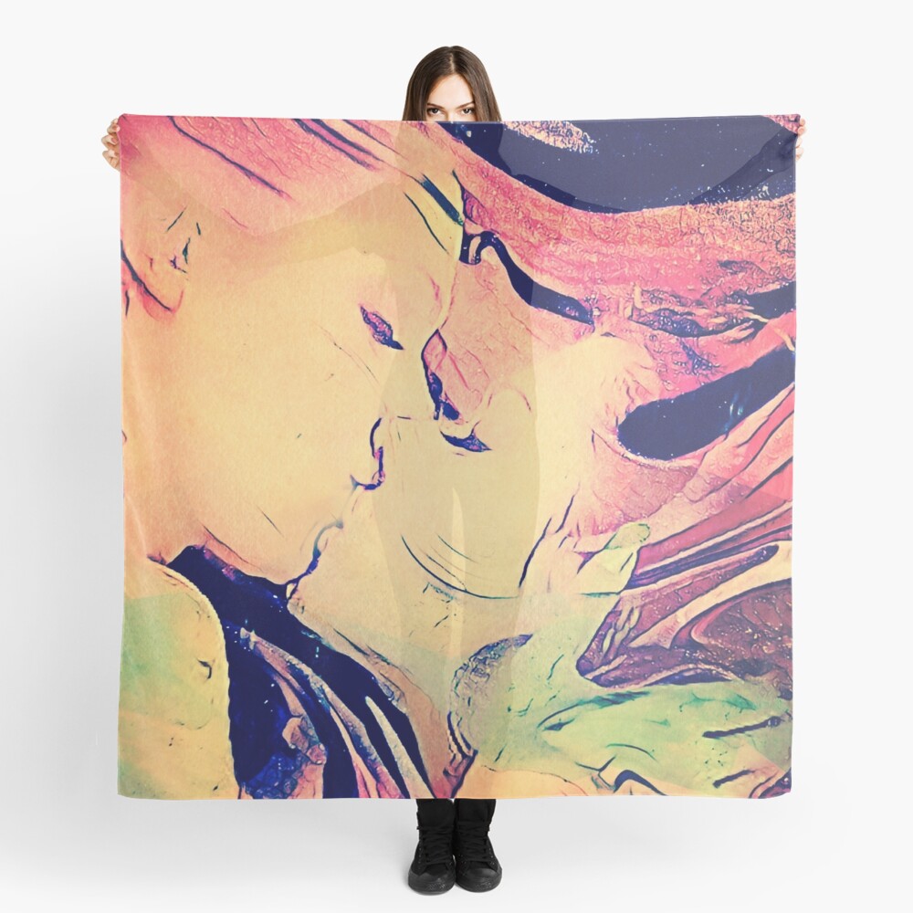 Abstract Kiss Scarf
