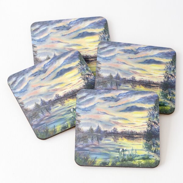 Item preview, Lake sunset in Land’O Lakes  designed and sold by ArtByBelkina.