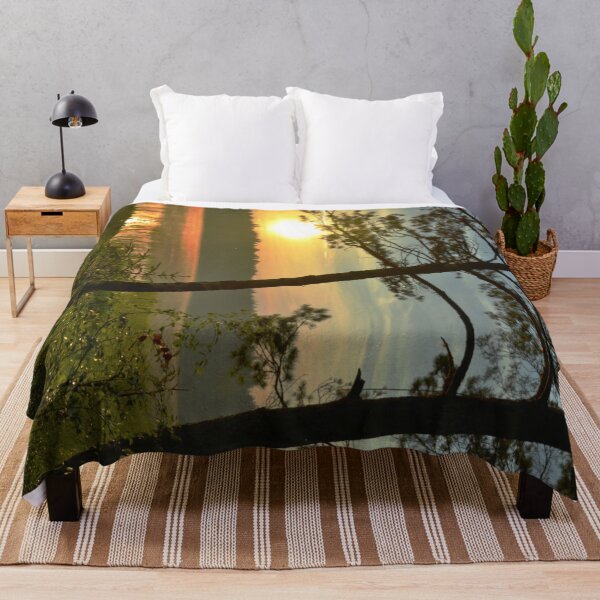 Item preview, Sunset on a lake with trees designed and sold by Misschemical.