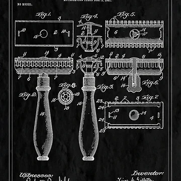Artwork thumbnail, Patent Image - Razor - Inverted by imageresource