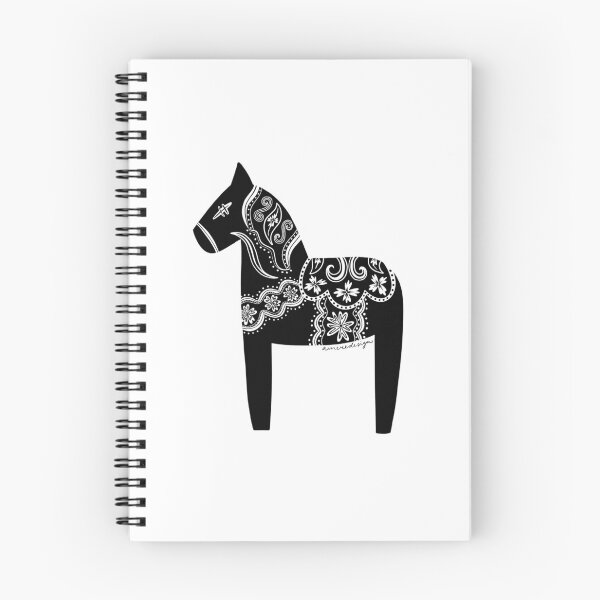 Item preview, Dala Horse (Ink) designed and sold by A Mere Design.