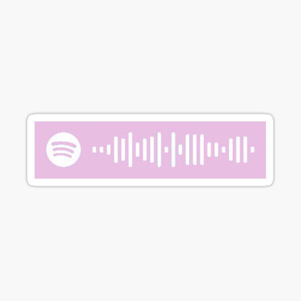 Pink Spotify Code Stickers Redbubble - beef flomix roblox id loud