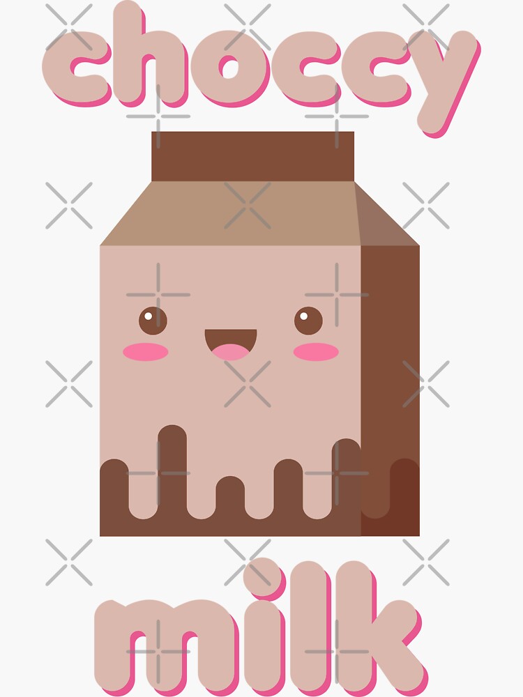 "Choccy Milk Drink Chocolate Milk Kawaii Cute Baby Funny Meme Urban Slang" Sticker for Sale by