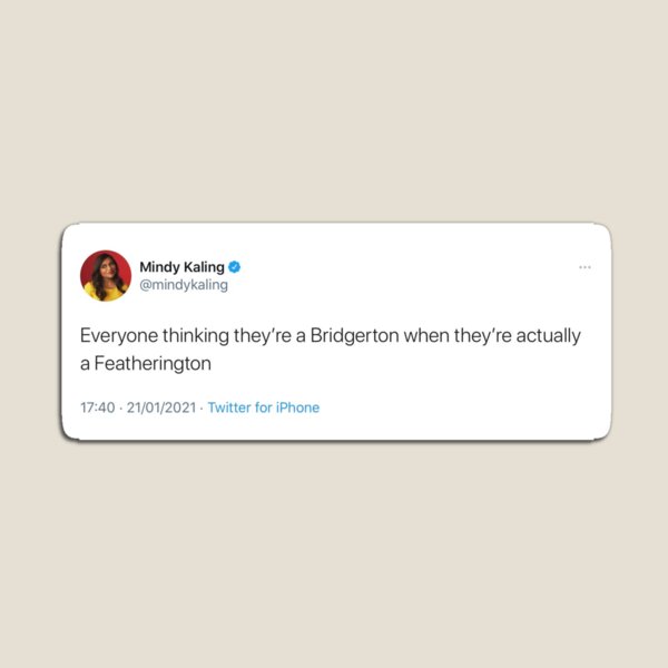 Aperçu de l'œuvre Tweet de Bridgerton créée et vendue par MemeQueen1608.