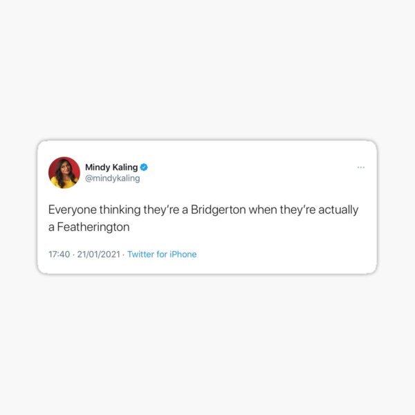 Aperçu de l'œuvre Tweet de Bridgerton créée et vendue par MemeQueen1608.