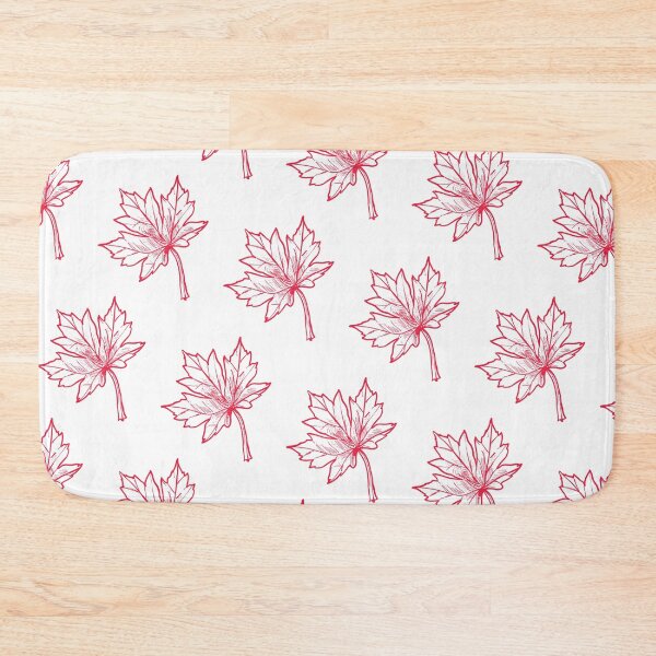 Item preview, Red maple leaves on white background designed and sold by fowons.
