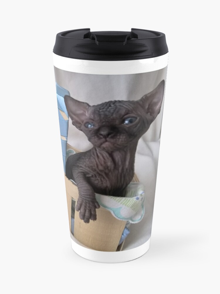 Mug Isotherme Bebe Sphynx Noir Chat Par Royalsphynxcat Redbubble