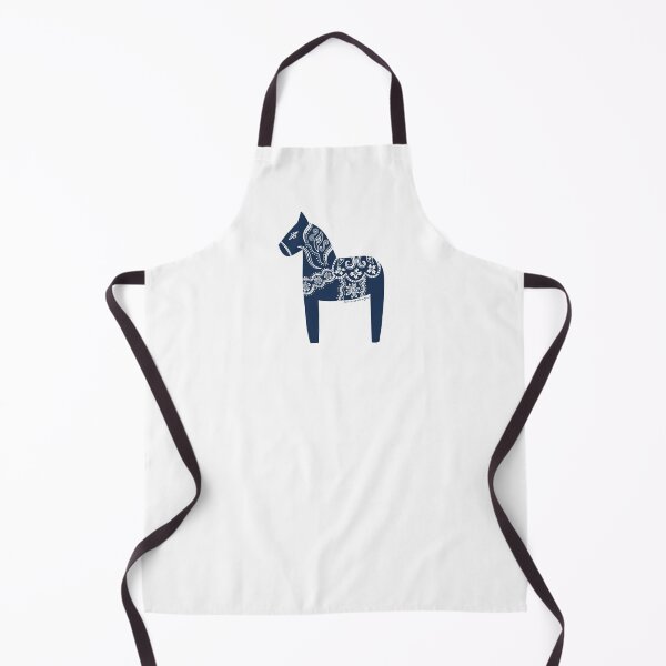 Dala Horse (Navy) Apron