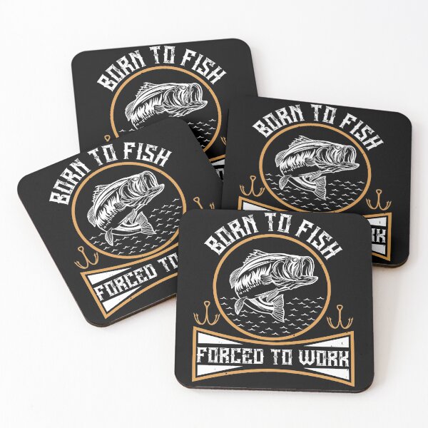 Item preview, Born To Fish Forced To Work designed and sold by GoodVibeDesign.