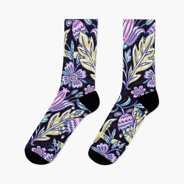Item preview, Floral Pattern On Black designed and sold by benjaminzack.