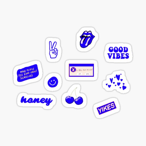 Blue Aesthetic Sticker Pack 