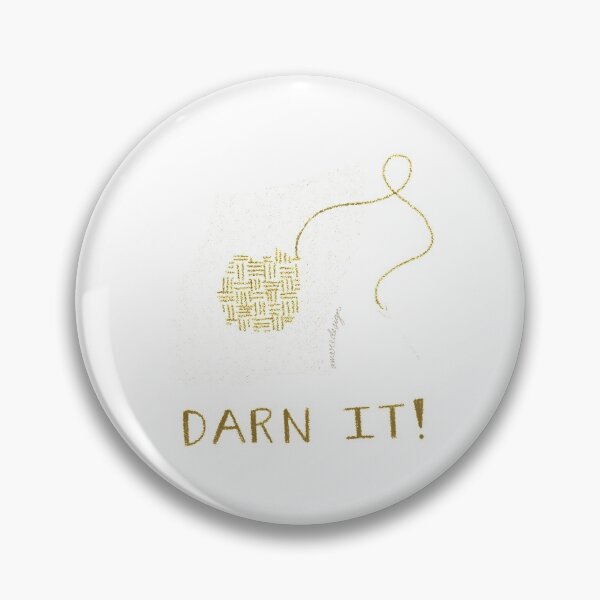 Item preview, Darn It! (Gold) designed and sold by A Mere Design.