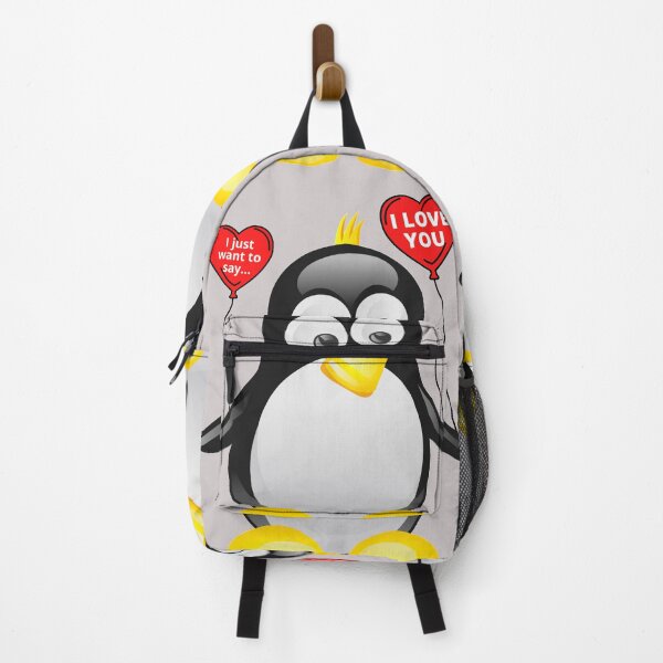 Item preview, I love you from cute penguin | Valentine's day | Celebrate love | Heart balloons designed and sold by TatianaLG.