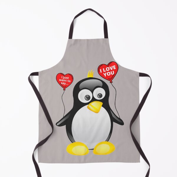 Item preview, I love you from cute penguin | Valentine's day | Celebrate love | Heart balloons designed and sold by TatianaLG.
