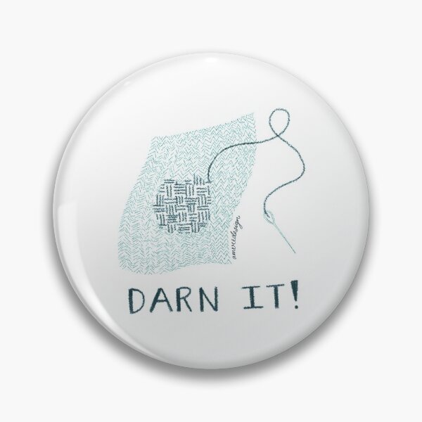 Item preview, Darn It! (Green) designed and sold by A Mere Design.