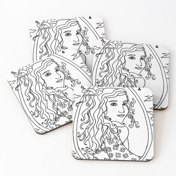 Item preview, Goddess Brigid - Black and White designed and sold by Niina  Niskanen.