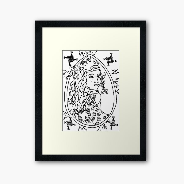 Item preview, Goddess Brigid - Black and White designed and sold by Niina  Niskanen.