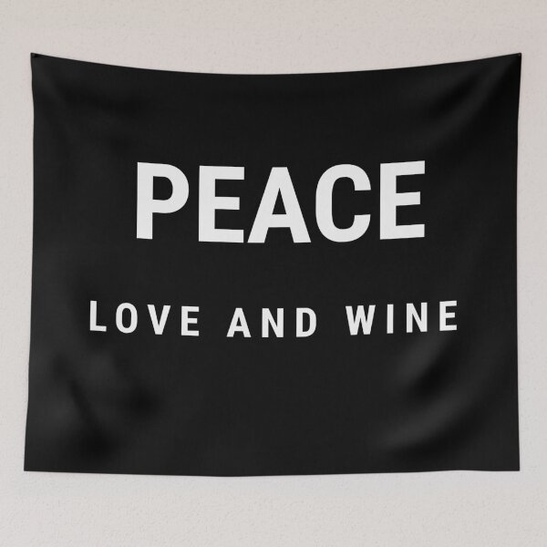 Item preview, Peace Love And Wine | Peace Lover | Wine Lover | Peace And Wine Lover designed and sold by ZampCart.
