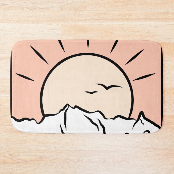 Item preview, Pink Summer Mountain Sunset Nature Scene designed and sold by mimawilkins.