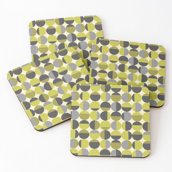 Item preview, Modernist Design Olive and Lime Green, Mid Century Modern Atomic Eames designed and sold by theodoredesign.
