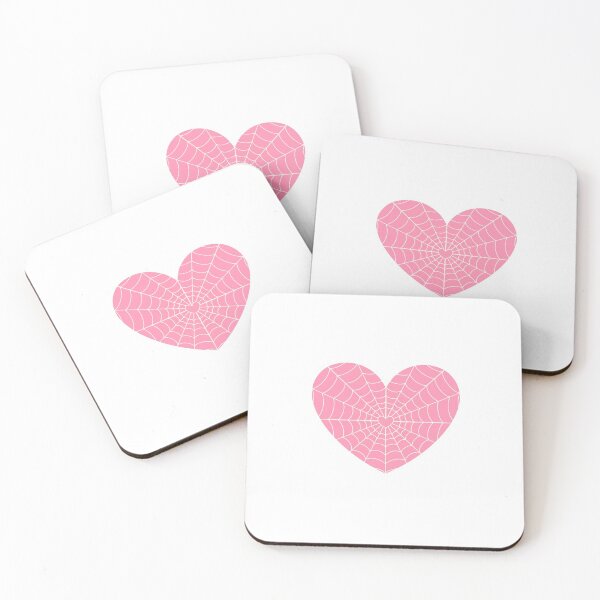 Item preview, Pink Valentine’s Day heart spider web design designed and sold by hanameda.