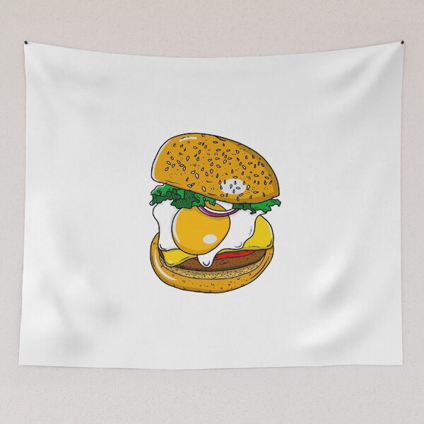 Item preview, Egg Omelet Burger designed and sold by lemontee.