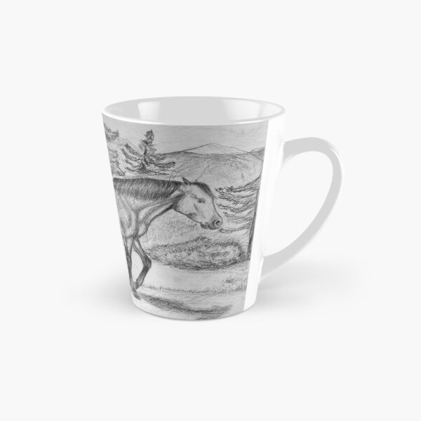 Item preview, Horse in the forest pencil drawing designed and sold by horseaddicted.