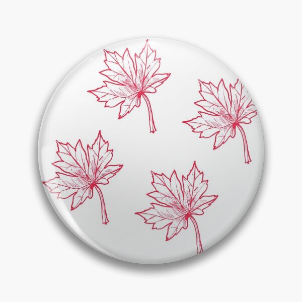 Item preview, Red maple leaves on white background designed and sold by fowons.