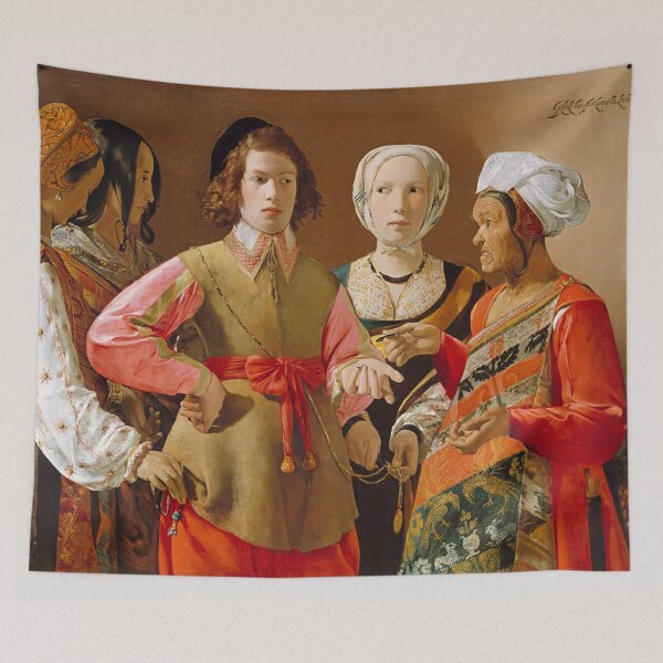 Item preview, The Fortune Teller - Georges de La Tour designed and sold by brushandframes.