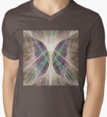 Linify Light butterfly V-Neck T-Shirt