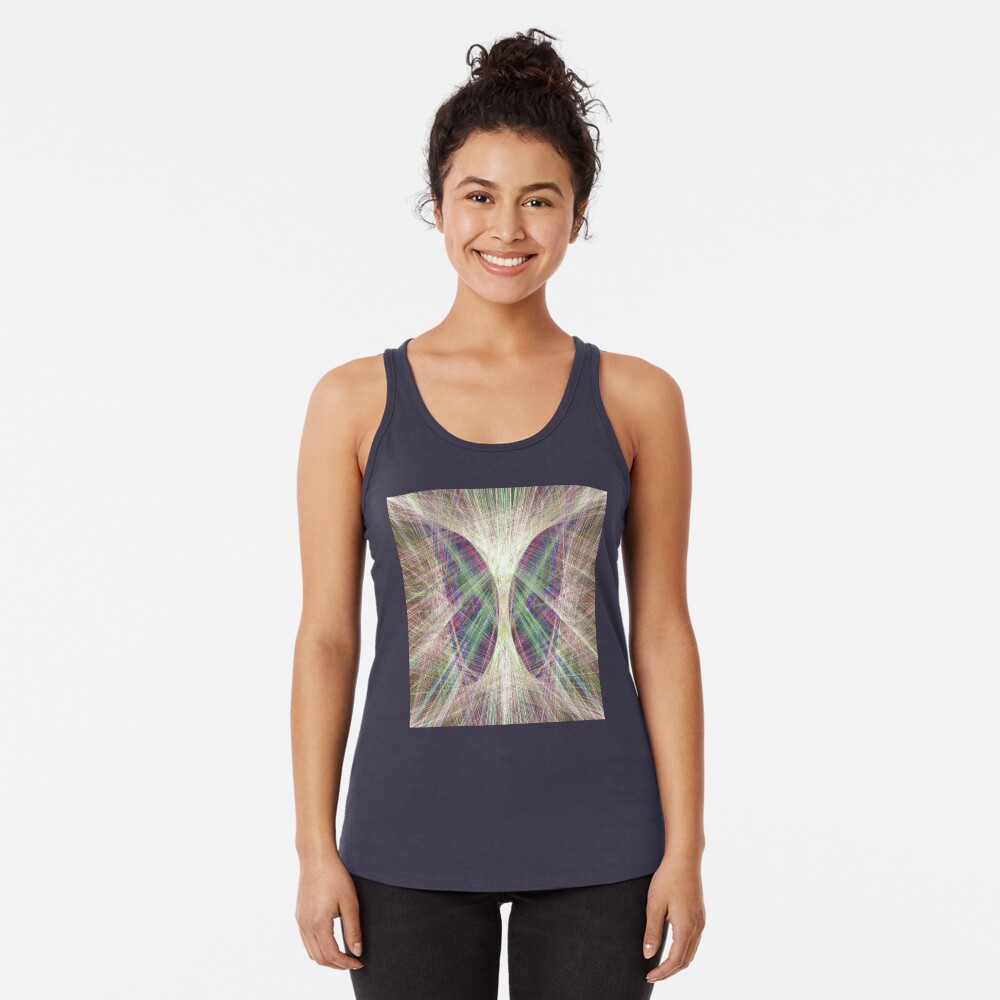 Linify Light butterfly Racerback Tank Top